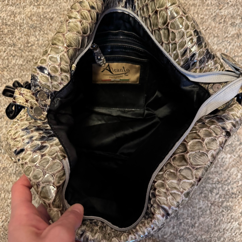 Aleanto Collezioni Made In Italy Python Snakeskin… - image 4